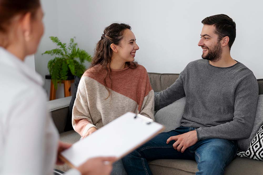 Sesión de terapia de pareja